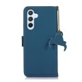 Skórzane Matowe Etui FRID do Samsung Galaxy S26 5G niebieskie