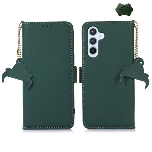 Skórzane Matowe Etui FRID do Samsung Galaxy S26 5G zielone
