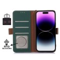 Skórzane Matowe Etui FRID do Samsung Galaxy S26 5G zielone