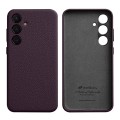 MELKCO Skórzane Etui Plecki Obudowa do Samsung Galaxy S24 fioletowe