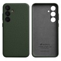 MELKCO Skórzane Etui Plecki Obudowa do Samsung Galaxy S24 zielone