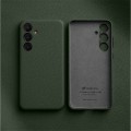 MELKCO Skórzane Etui Plecki Obudowa do Samsung Galaxy S24 zielone