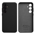 MELKCO Skórzane Etui Plecki Obudowa do Samsung Galaxy S24 czarne
