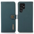 KHAZNEH Skórzane Etui do Samsung Galaxy S26 Ultra zielone