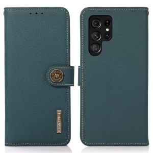 KHAZNEH  Skórzane Etui do Samsung Galaxy S26 Ultra zielone 