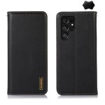 KHAZNEH Skórzane Etui Pokrowiec do Samsung Galaxy S26 Ultra czarne