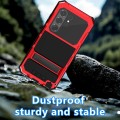 R-JUST Pancerne Etui Antywstrząsowe do Samsung Galaxy S26 Ultra czerwone