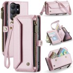 CASEME Etui Portfel Pokrowiec do Samsung Galaxy S26 Ultra różowe