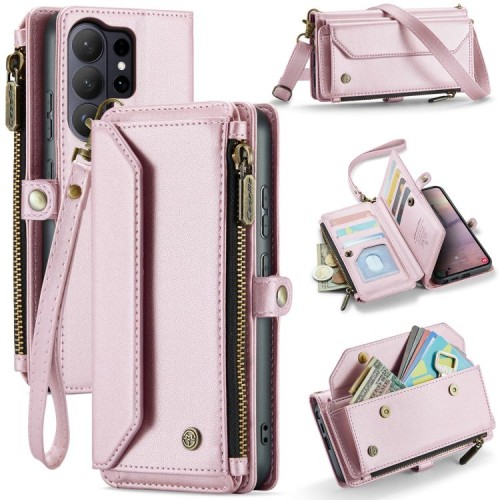 CASEME Etui Portfel Pokrowiec do Samsung Galaxy S26 Ultra różowe
