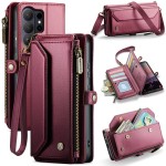 CASEME Etui Portfel Pokrowiec do Samsung Galaxy S26 Ultra czerwony