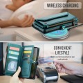CASEME Etui Portfel Pokrowiec do Samsung Galaxy S26 Ultra zielony