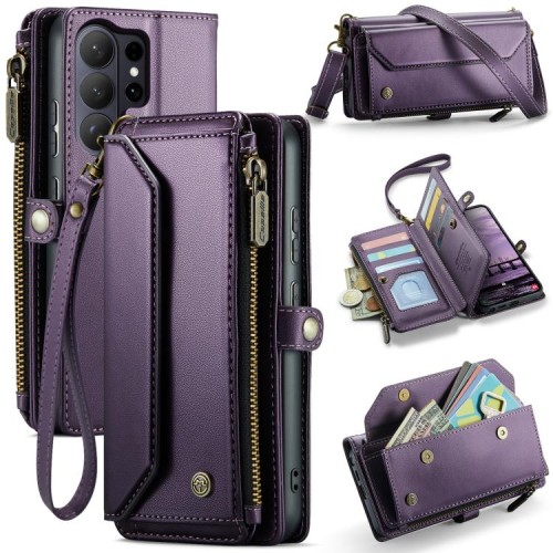 CASEME Etui Portfel Pokrowiec do Samsung Galaxy S26 Ultra fioletowy