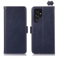 Skórzane Etui Pokrowiec do Samsung Galaxy S26 Ultra granatowe