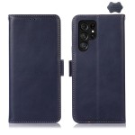 Skórzane Etui Pokrowiec do Samsung Galaxy S26 Ultra granatowe