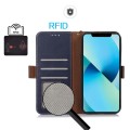 Skórzane Etui Pokrowiec do Samsung Galaxy S26 Ultra granatowe