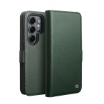 QIALINO Matowe Skórzane Etui do Samsung Galaxy S26 Ultra zielone