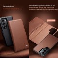QIALINO Matowe Skórzane Etui do Samsung Galaxy S26 Ultra czarne