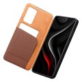 QIALINO Eleganckie Skórzane Etui do Samsung Galaxy S26 Ultra brązowe