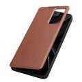QIALINO Eleganckie Skórzane Etui do Samsung Galaxy S26 Ultra brązowe