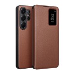 QIALINO Eleganckie Skórzane Etui do Samsung Galaxy S26 Ultra brązowe