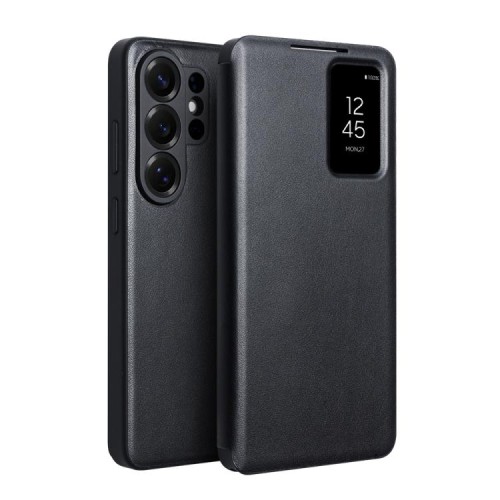 QIALINO Eleganckie Skórzane Etui do Samsung Galaxy S26 Ultra czarne