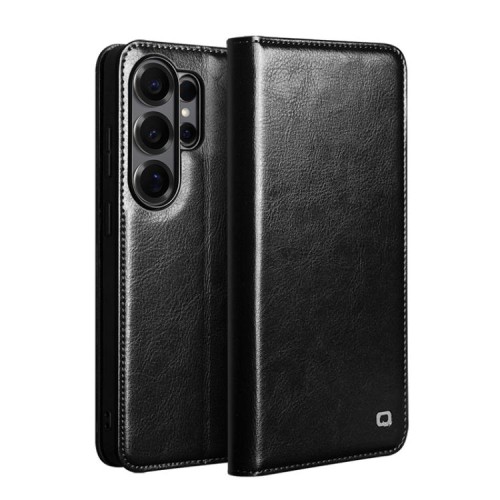 QIALINO Eleganckie Skórzane Etui do Samsung Galaxy S26 Ultra czarne