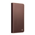 QIALINO Skórzane Matowe Etui do Samsung Galaxy S26 Ultra brązowe