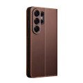 QIALINO Skórzane Matowe Etui do Samsung Galaxy S26 Ultra brązowe
