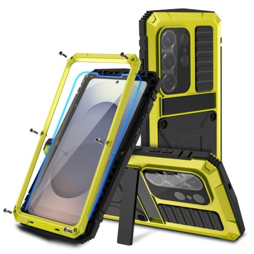 R-JUST Pancerne Etui Antywstrząsowe do Samsung Galaxy S26 Ultra żółte