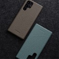 MELKCO Skórzane Etui Obudowa Plecki do Samsung Galaxy S26 Ultra szare