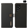 KHAZNEH Skórzane Etui do Samsung Galaxy S26 Ultra czarne