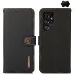KHAZNEH  Skórzane Etui do Samsung Galaxy S26 Ultra czarne