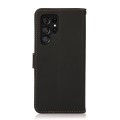 KHAZNEH Skórzane Etui do Samsung Galaxy S26 Ultra czarne