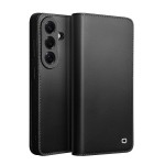 QIALINO Skórzane Matowe Etui do Samsung Galaxy S26 czarne