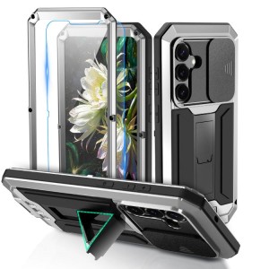 R-JUST Pancerne Etui Antywstrząsowe do Samsung Galaxy S26 srebrne