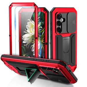 R-JUST Pancerne Etui Antywstrząsowe do Samsung Galaxy S26 czerwone
