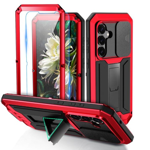 R-JUST Pancerne Etui Antywstrząsowe do Samsung Galaxy S26 czerwone