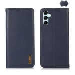 KHAZNEH Skórzane Etui Pokrowiec do Samsung Galaxy S26 granatowe