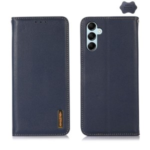 KHAZNEH Skórzane Etui Pokrowiec do Samsung Galaxy S26 granatowe