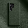 MELKCO Skórzane Etui Obudowa Plecki do Samsung Galaxy S23 Ultra zielone