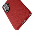 MELKCO Skórzane Etui MagSafe do Samsung Galaxy S26 Ultra czerwone