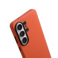 MELKCO Skórzane Etui MagSafe do Samsung Galaxy S26 Ultra pomarańczowe