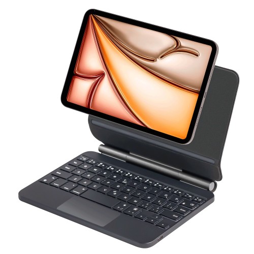Magnetyczne Etui Podświetlana Klawiatura do Apple iPad Mini 7/6 czarna
