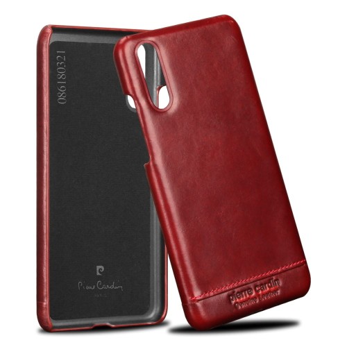 Pierre-Cardin-skorzane-etui-do-Huawei-P20-czerwone