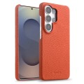 MELKCO Skórzane Etui do Samsung Galaxy S26 Ultra pomarańczowe