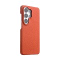 MELKCO Skórzane Etui do Samsung Galaxy S26 Ultra pomarańczowe