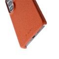 MELKCO Skórzane Etui do Samsung Galaxy S26 Ultra pomarańczowe