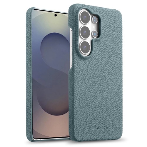 MELKCO Skórzane Etui do Samsung Galaxy S26 Ultra niebieskie