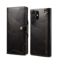Denior Skórzane Etui Pokrowiec do Samsung Galaxy S26 Ultra czarny