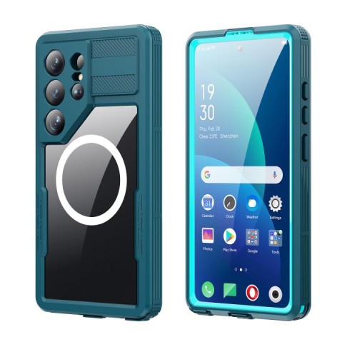 RedPepper Magnetyczna Wodoszczelna Obudowa do Samsung Galaxy S26 Ultra zielona